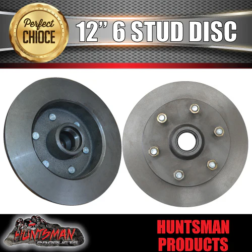 x2 12" Natural 6 Stud Trailer Discs suit Toyota 6/139.7 PCD + LM Bearing Kits - Image 2