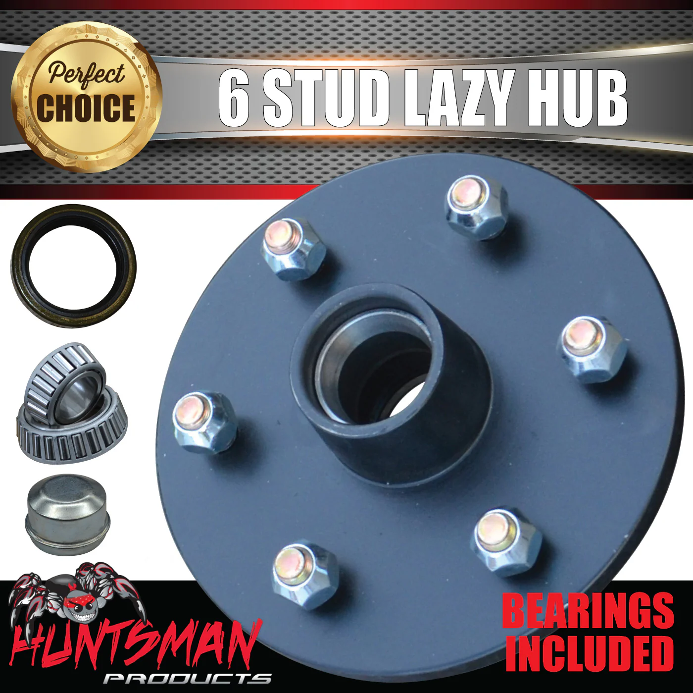 2x 6 Stud Trailer Caravan Hubs 6/114.3 suit D40 NP300 & L/M Japanese KOYO bearing Kits - Image 4
