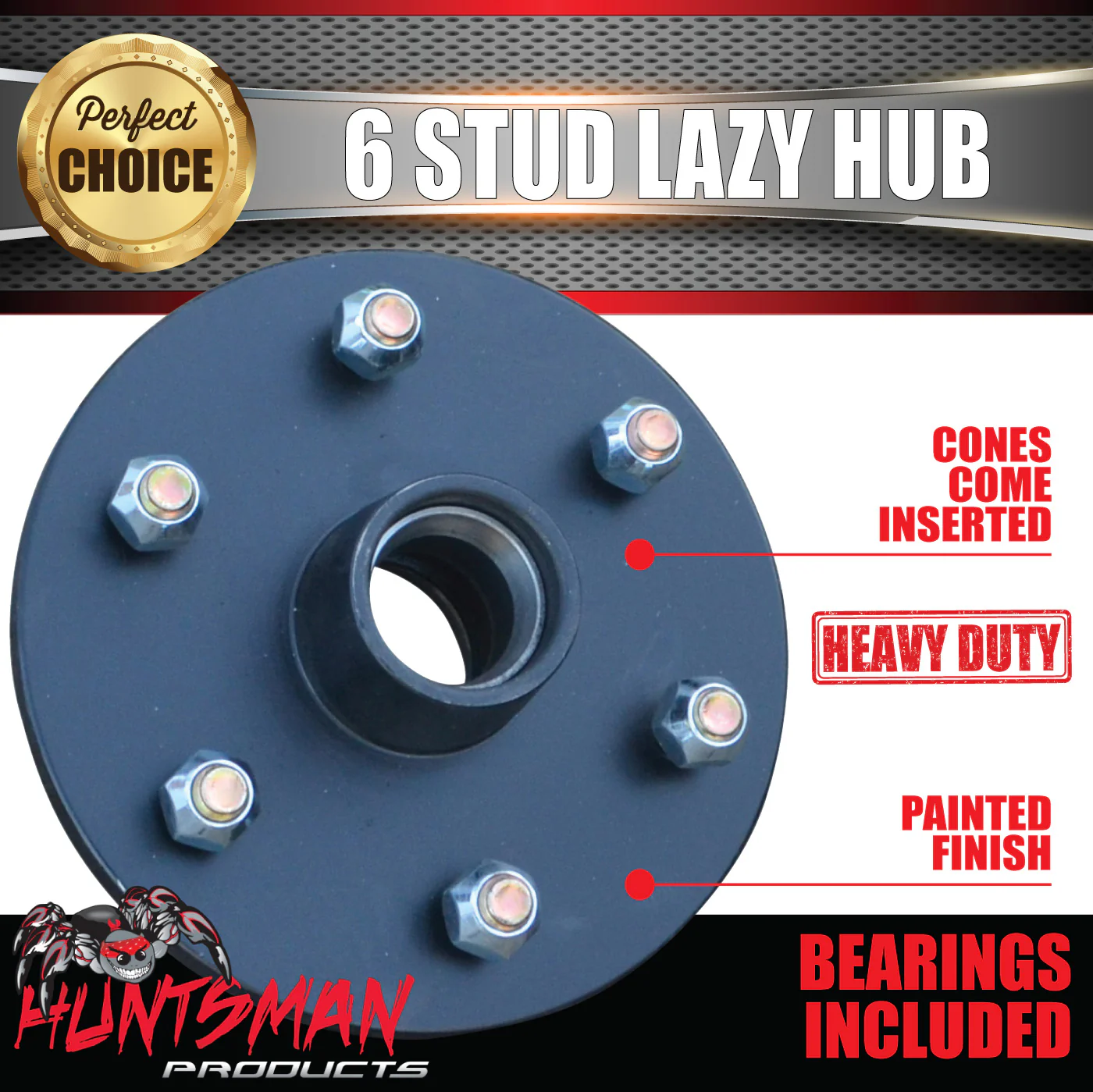 2x 6 Stud Trailer Caravan Hubs 6/114.3 suit D40 NP300 & L/M Japanese KOYO bearing Kits - Image 3