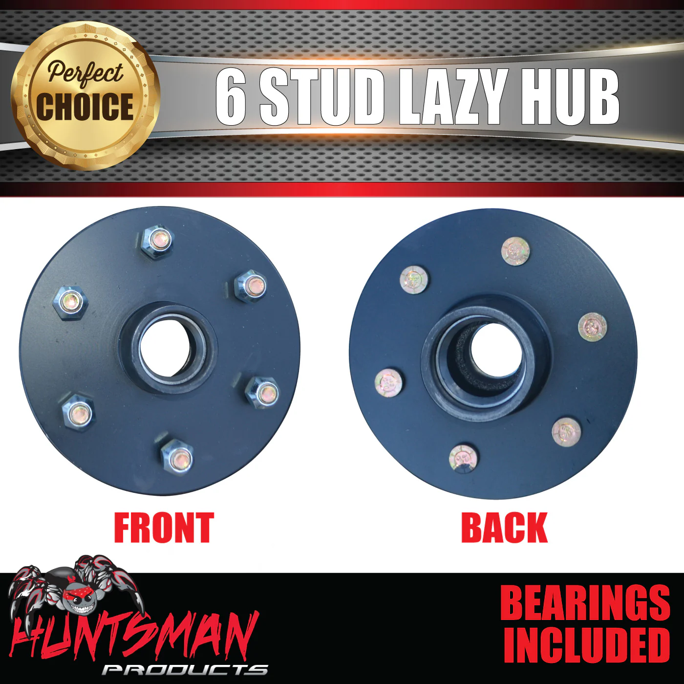 2x 6 Stud Trailer Caravan Hubs 6/114.3 suit D40 NP300 & L/M Japanese KOYO bearing Kits - Image 2