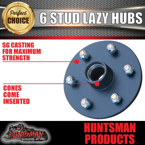 2x 6 Stud Trailer Caravan Hubs 6/114.3 suit D40 NP300 & S/L bearing Kits - Image 4