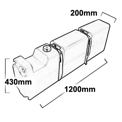 65 LITRE LONG WATER TANK. PRV65L FOR CARAVAN, UTE, 4WD, TRAILER - Image 2