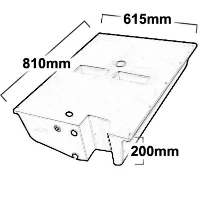 70 LITRE UNDERBODY DIESEL TANK. DPRV70 - Image 3