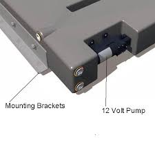 80 LITRE SLIMLINE WATER TANK WITH 12v PUMP. PRV80S-P - Image 2