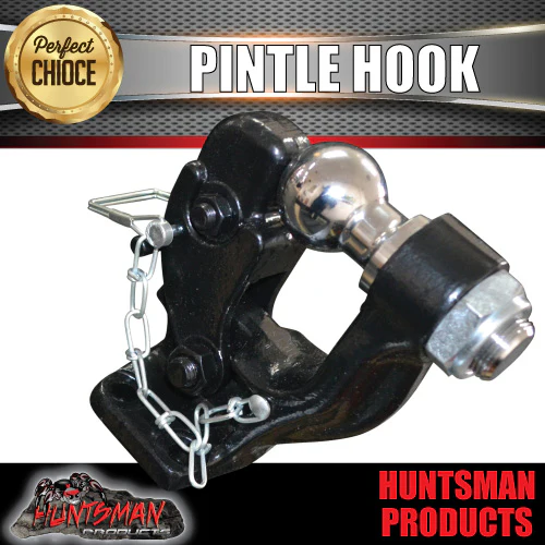 8000kg Pintle hook with combination 50mm tow ball rated 3500kg. - Image 3