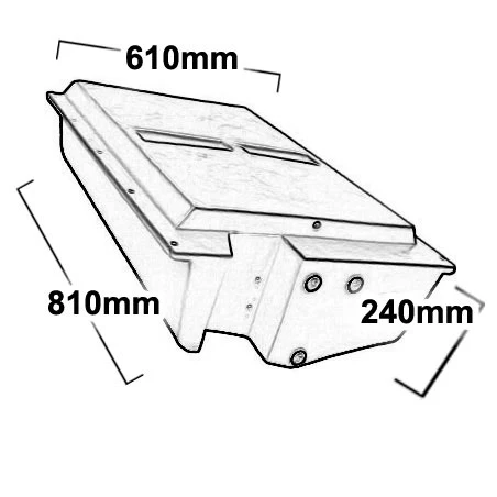 85 LITRE UNDERBODY DIESEL TANK. DPRV85 - Image 2