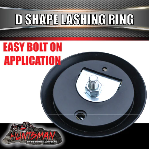 8X Lashing D Ring Tie Down Point & Plastic Guard For Truck Trailer Ute - Image 2