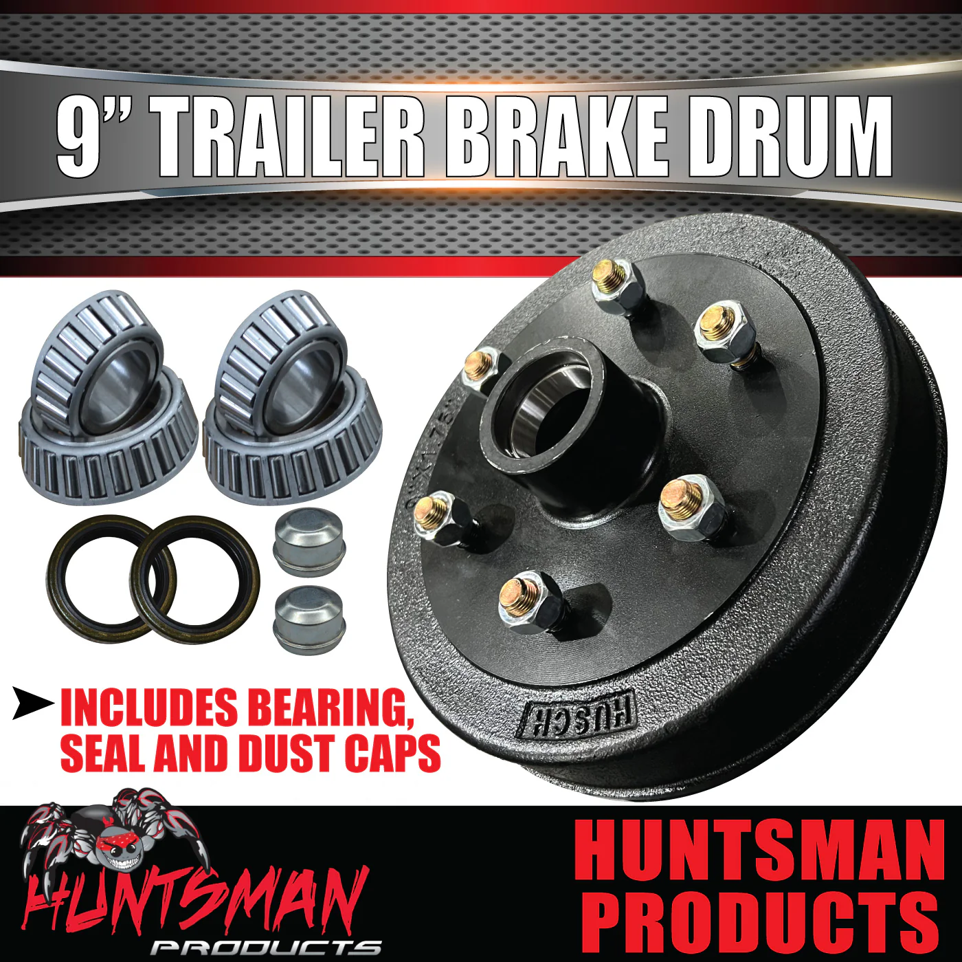 2X 9" Drums 6 Stud Landcruiser Pattern 6/139.7 PCD & LM Bearings - Image 7