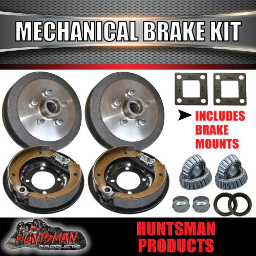 9" Trailer Mechanical Drum Brake Kit. 5 & 6 Stud