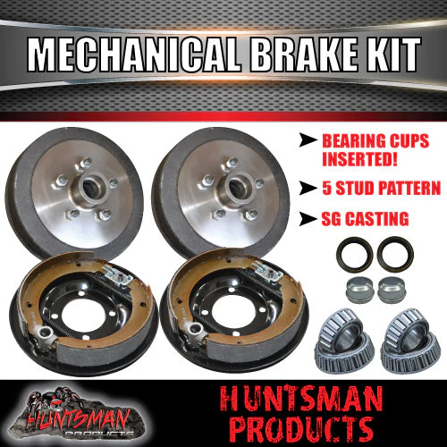 9" Trailer Mechanical Drum Brake Kit.  5 & 6 Stud