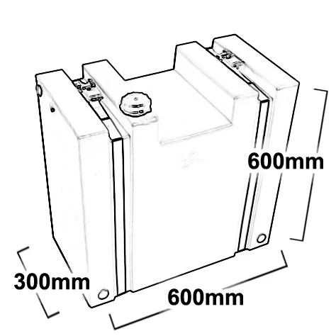 90 LITRE UPRIGHT DIESEL TANK. DPRV90 - Image 2