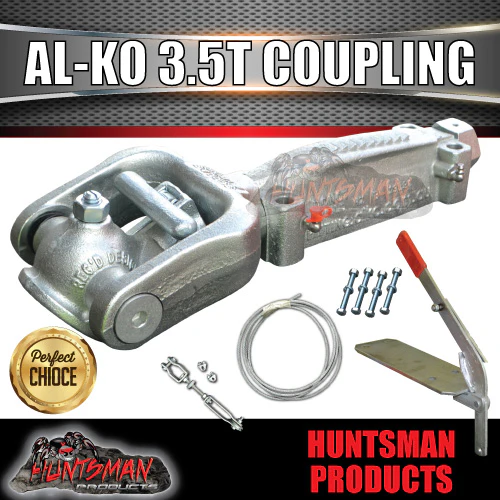Alko Off Road 3500Kg Fixed Head Electric Brake Trailer Caravan Coupling Kit. 619350