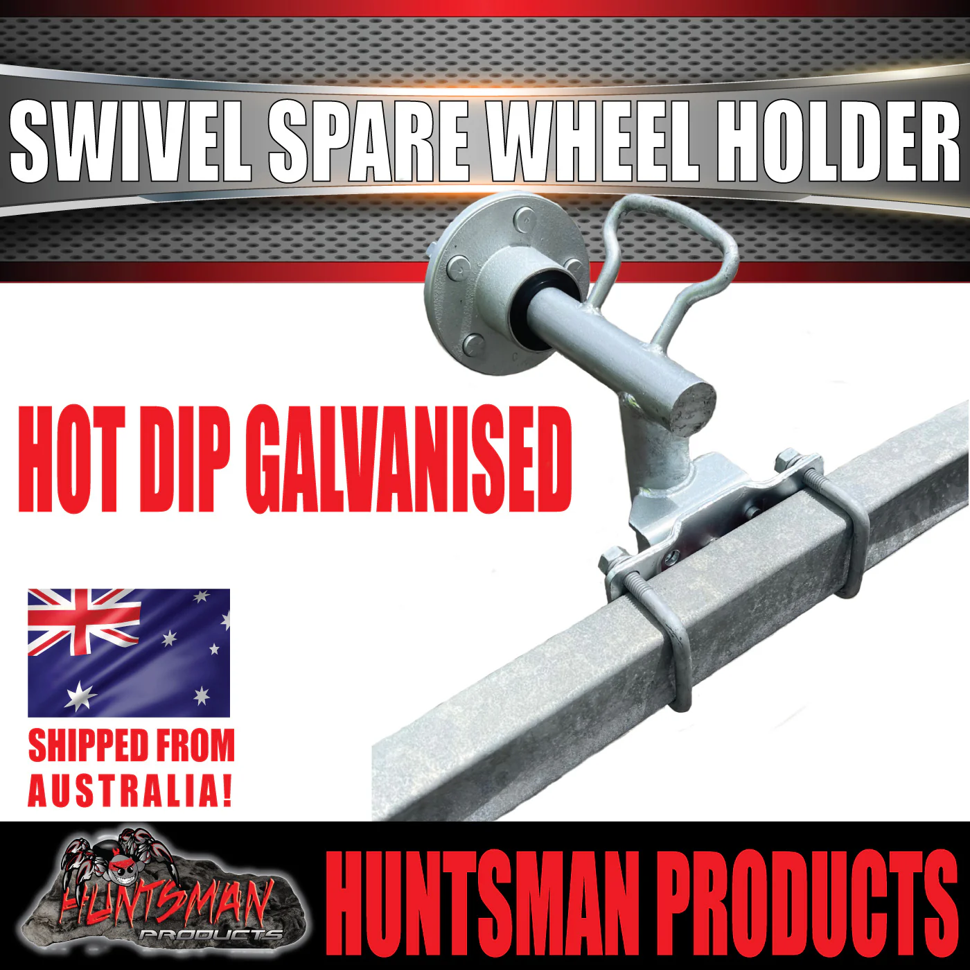 Boat Trailer Swivel Spare Wheel Holder Carrier Beach Launch Bracket + Hub LM Bearings. - Image 5