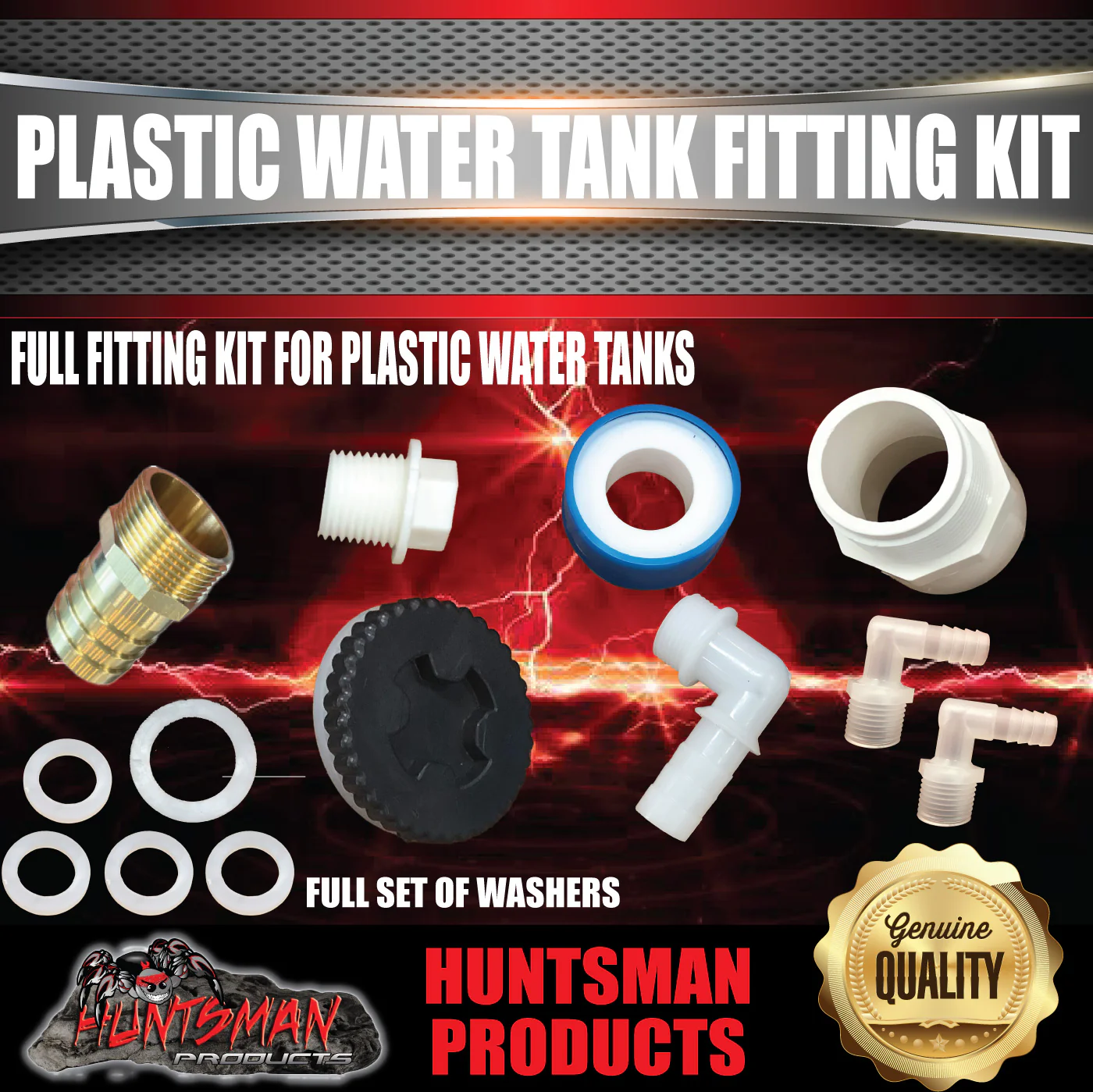 Caravan Camper Trailer Boat 120 Litre LDPE Under body Poly Water Tank & Fitting 120L-1 - Image 7