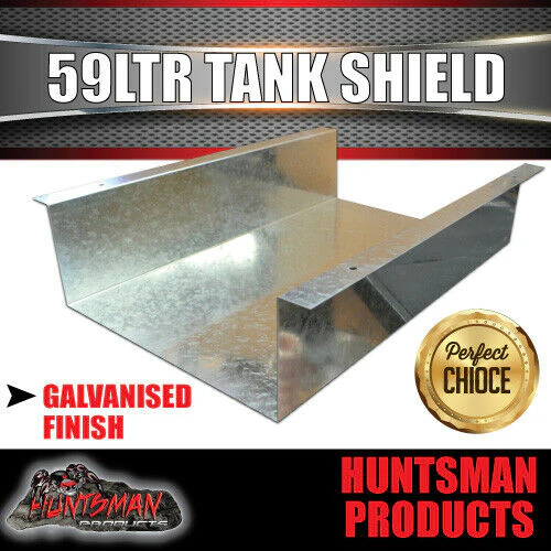 Caravan Camper Trailer, Boat 59 Litre Underbody Water Tank, shield & Rubber seal - Image 11