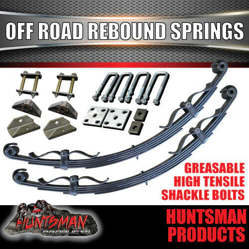 DIY 1300Kg off road trailer kit. off road springs, 45mm 78-96" axles - Image 7