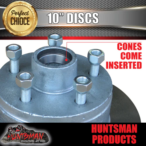 DIY 1400kg Kit. 10" Mechanical Disc Brakes. Eye to Eye Springs Stub Axles - Image 9