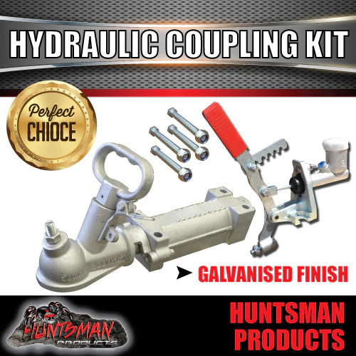 DIY 1400Kg Trailer Kit 12" L/C Hydraulic Disc Brakes Eye to Eye Shackle Springs - Image 3