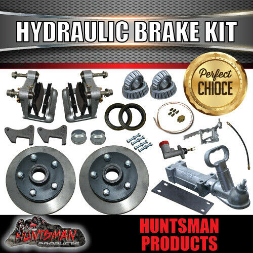 DIY 1400KG TRAILER KIT. 10" HYDRAULIC DISC BRAKES. EYE TO EYE SPRINGS. STUB AXLES - Image 6
