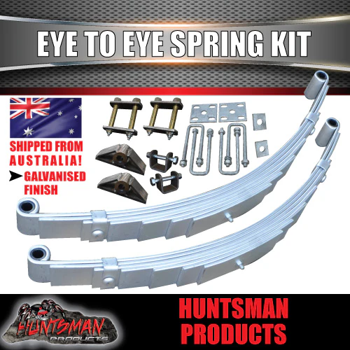 DIY 1400kg Kit Hydraulic Disc Eye to Eye Springs, Stub Axles - Image 9