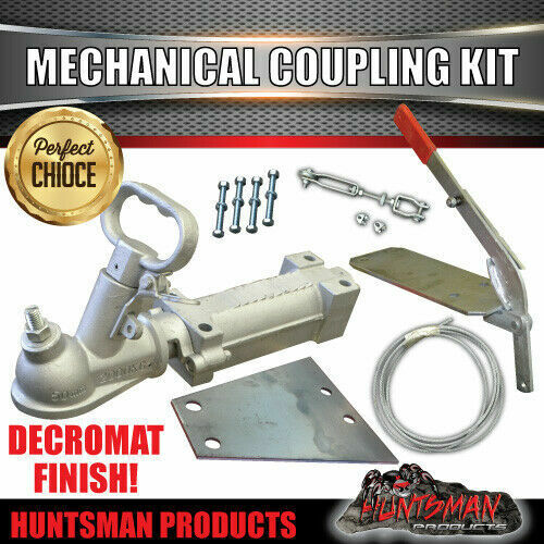 DIY 1400KG MECHANICAL DRUM BRAKES TRAILER KIT. EYE TO EYE SPRINGS. AXLES 78" - 96" - Image 2