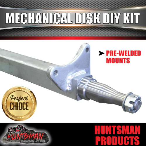 DIY 2000Kg Mechanical Disc Braked Caravan Boat trailer Kit.  Slipper Springs, Axles 63" - 77" - Image 11