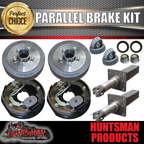DIY 3200Kg Tandem Trailer Caravan Kit. 10" Electric Brakes. Stub Axles, R/Roller - Image 10
