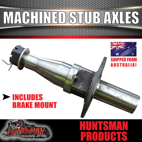 DIY 4000Kg Tandem Trailer Caravan Kit. 12" Electric Brakes. Machined Stub Axles, R/Roller - Image 4