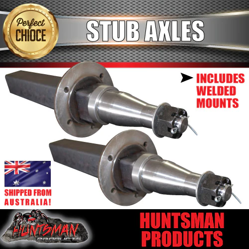 DIY 4000Kg Tandem Trailer Caravan Kit. 12" Electric Brakes. Stub Axles, R/Roller - Image 5