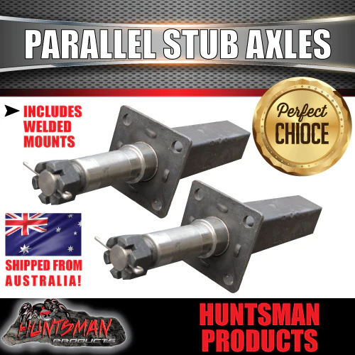 DIY 4500Kg Tri Axle Trailer Caravan Kit. 10" Electric Brakes Stub Axles, R/Roller - Image 4