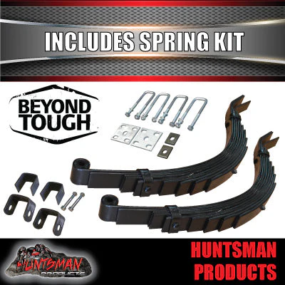 DIY Trailer 1400Kg Hydraulic Drum Braked Kit. Slipper Springs Machined Stubs - Image 6
