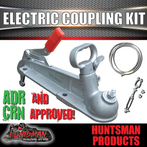 3500Kg 50mm Ball Electric Brake Trailer Caravan Coupling Kit CRN 51629.