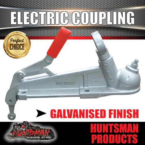 3500Kg 50mm Ball Electric Brake Trailer Caravan Coupling Kit CRN 51629. - Image 4