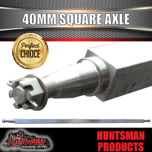 Galvanised Trailer Solid Axle 40mm Square 71". 1805mm. 1000Kg. Boat Jetski Trailer