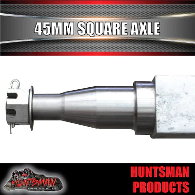 Galvanised Trailer Caravan Solid Axle 45mm Square 85". 2160mm. 1400Kg. Suit SL Bearings - Image 2