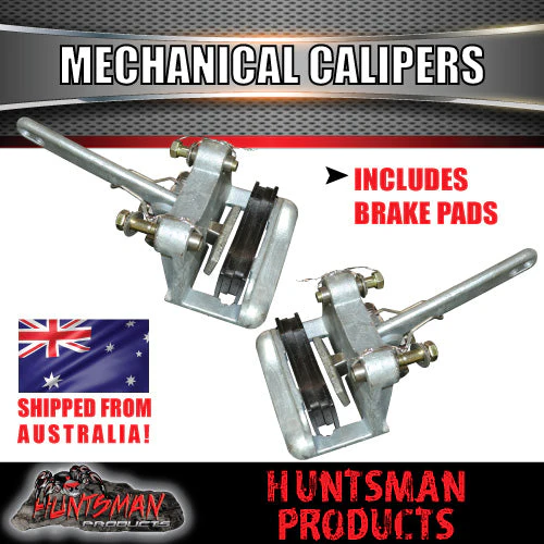 10" Galvanised Boat Trailer Caravan Mechanical Disc Brake Kit. S.G Cast discs - Image 2