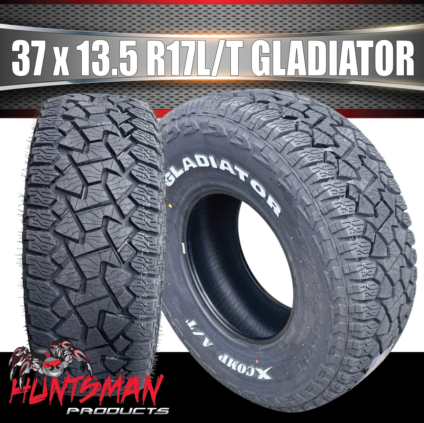 Gladiator X-COMP 37x13.5R17 L/T 131Q 10PR 4x4 All Terrain Tyre 37 13.50 17