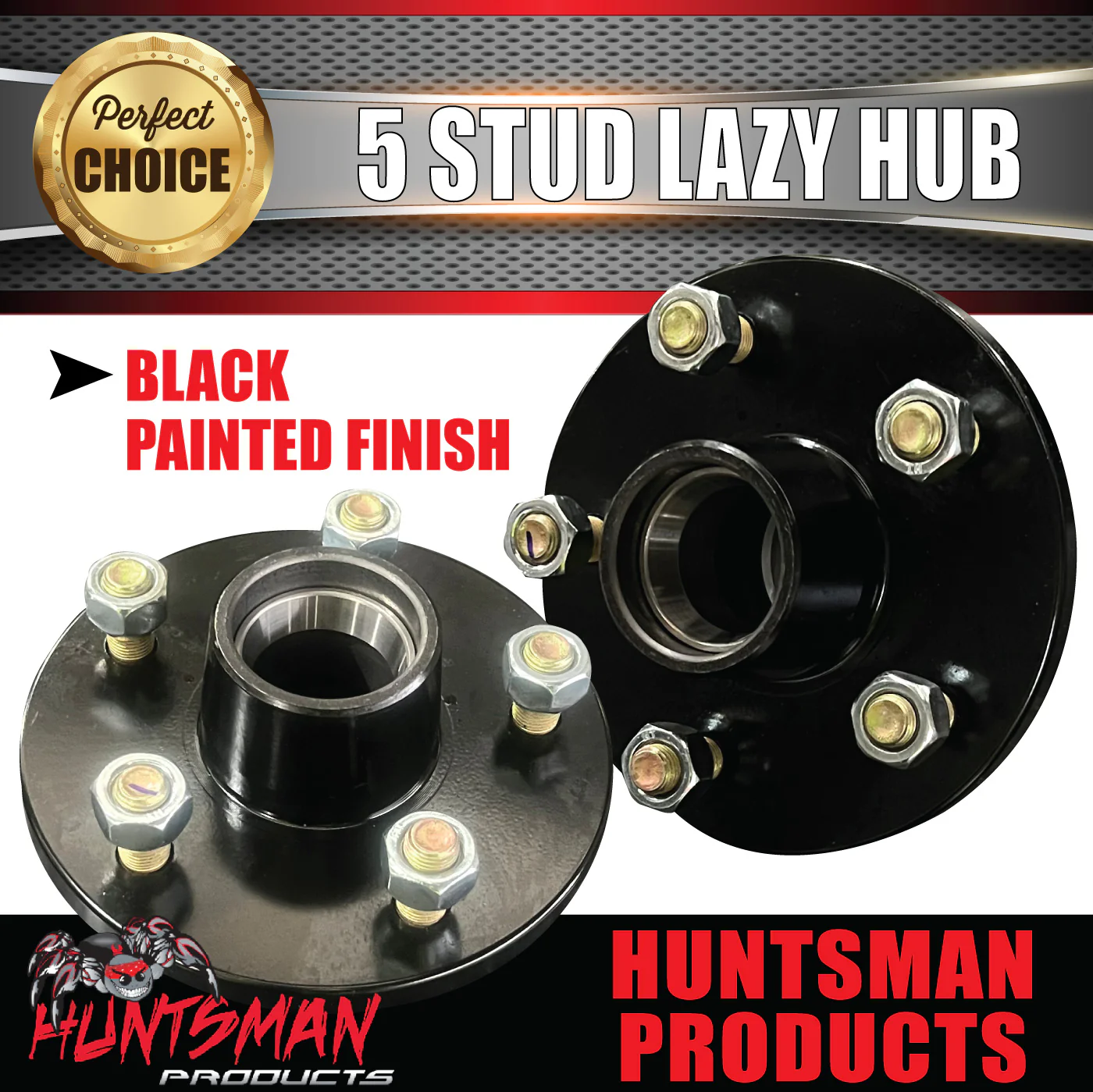 2x 5 Stud Trailer Caravan Hubs Suit HT Holden Pattern 5/108 PCD & S/L Bearing Kits - Image 3