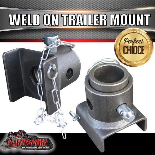 Jack Stand Weld on Mount, Solid Hinge Bracket suit up to 65mm Wide Stands - Image 2