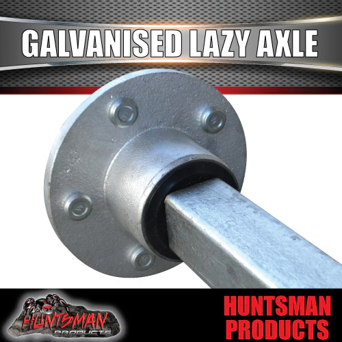 Lazy 1000Kg Trailer Boat Caravan Axle 40mm Square Galvanised 63-75" Long Axles - Image 3