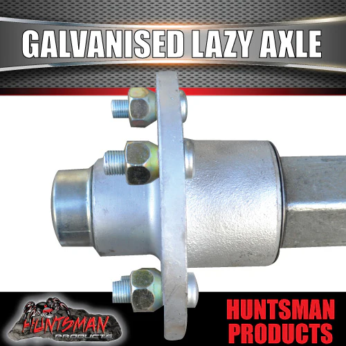 Lazy 5 Stud Trailer Axle 45mm SQ Galvanised 81-96" Axles 1400KG - Image 5