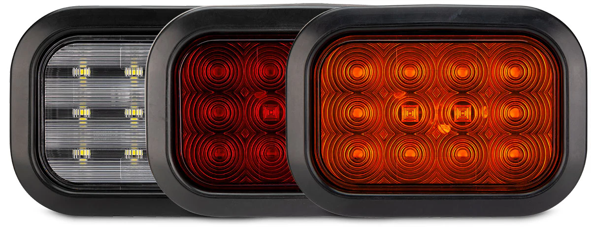 Roadvision BR161A Indicator Rectangle LED Rear Light Lamp Trailer Bus Truck 135x87mm - Image 2