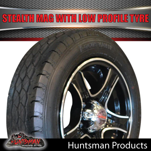 Low Profile 14" Ford Stealth Mag & 175/65R14C LT Tyre: suits Ford pattern. 175 65 14 Trailer Caravan - Image 3