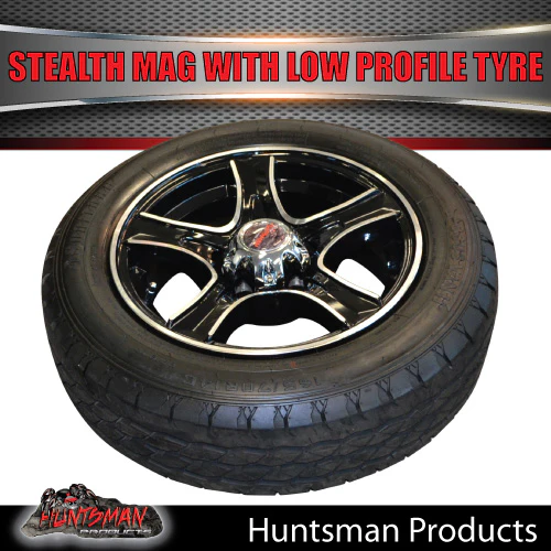 Low Profile 14" Ford Stealth Mag & 175/65R14C LT Tyre: suits Ford pattern. 175 65 14 Trailer Caravan - Image 6