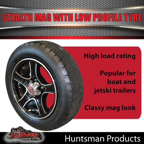 Low Profile 14" HT Holden Stealth Mag & 175/65R14C LT Tyre. 175 65 14 Trailer Caravan - Image 5