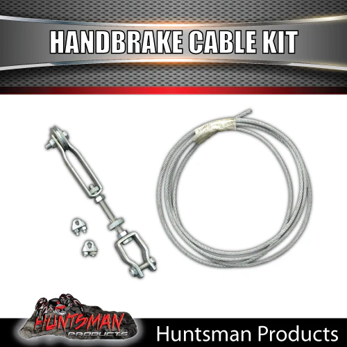 Trailer Caravan Mechanical Coupling Base Plate & Brake Arm lever + Cable Kit - Image 4