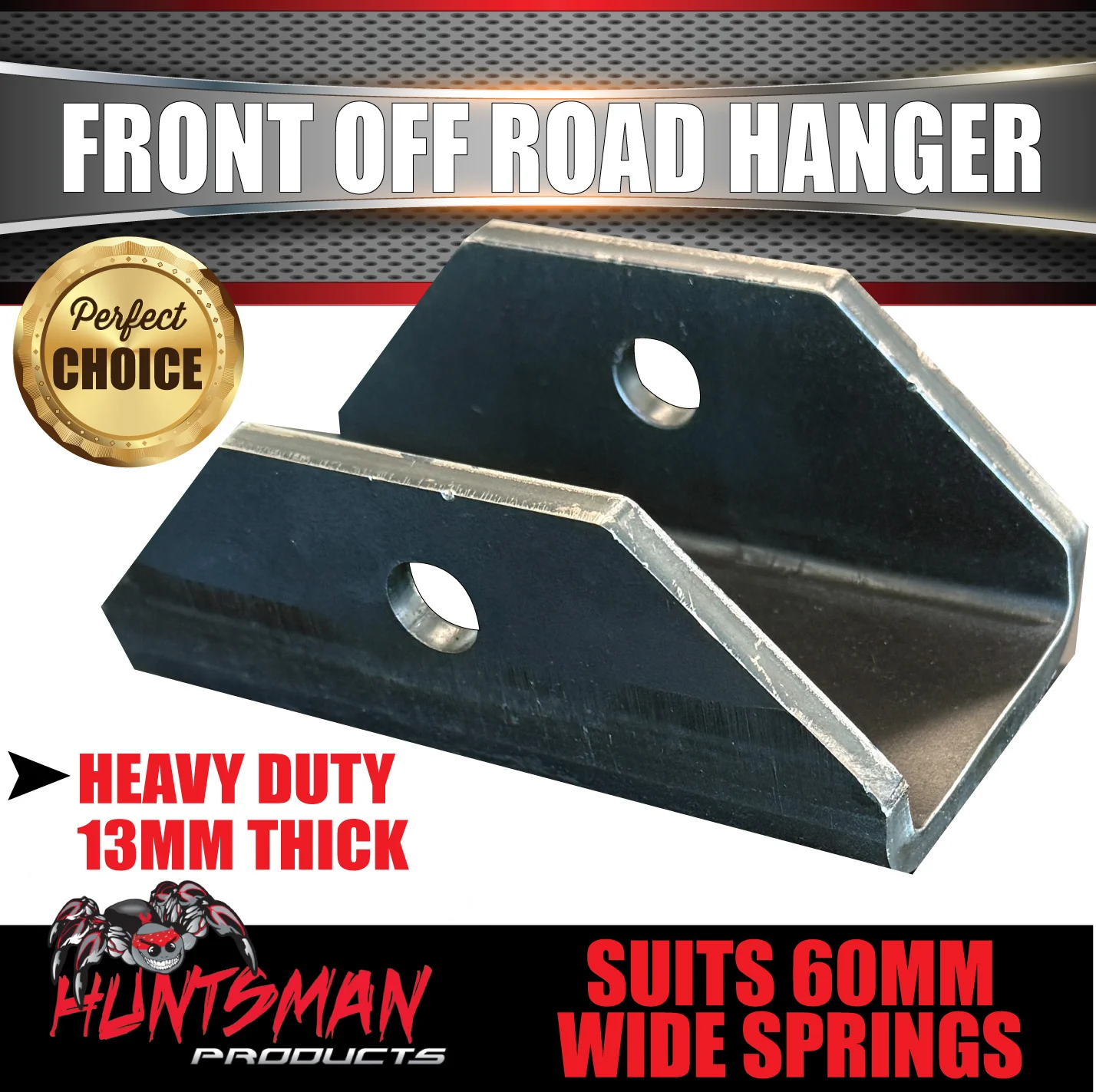 60mm Wide Off Road Trailer Shackle Spring Hanger Kit. Greasable Shackles - Image 6
