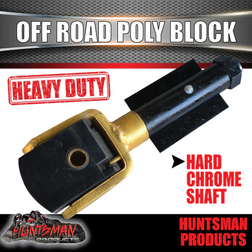 Off Road Trailer Caravan Poly Block Coupling & Handbrake Kit. Hard Chrome Shaft! CTA Approved - Image 8