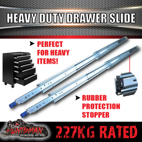 Pair 227kg x 2032mm 80" (closed) Lock in/out Drawer Slides. - Image 3