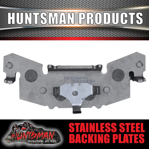 pair stainless Huntsman Products replacement trailer brake pads. suit 1 caliper. Fits Kodiak - Image 4